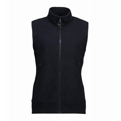 Sort dame fleece vest ID0812