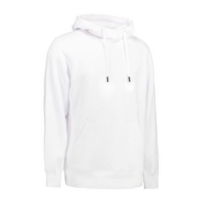 Hvid hætte sweatshirt ID0636