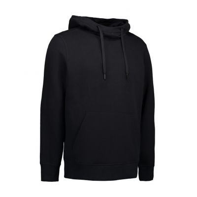 Sort hætte sweatshirt ID0636