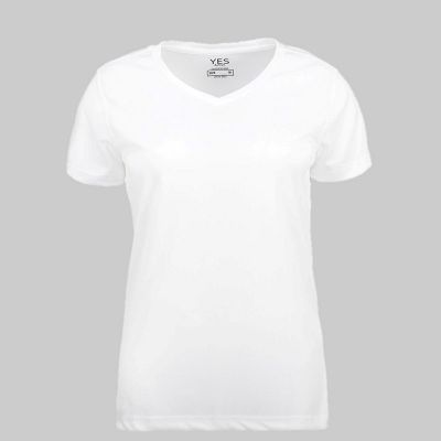 Hvid YES active dame T-shirt ID2032