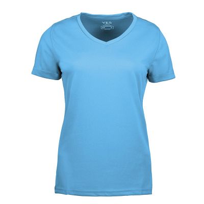 Cyan YES active dame T-shirt ID2032