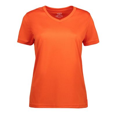 Orange YES active dame T-shirt ID2032