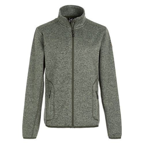 Grøn meleret dame fleece 