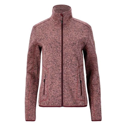 Lysrød meleret dame fleece 