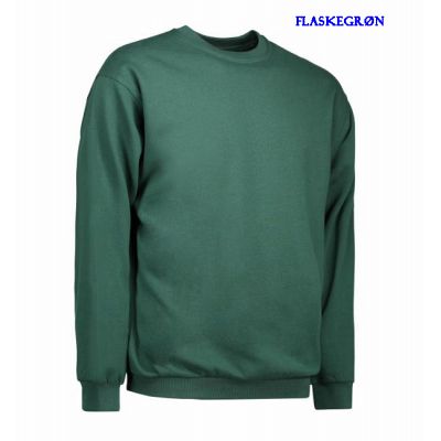 Flaskegrøn sweatshirt ID0600