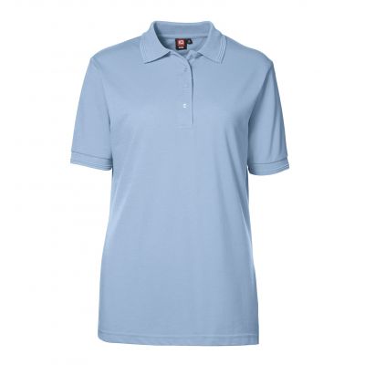 Lyseblå dame poloshirt ID0521