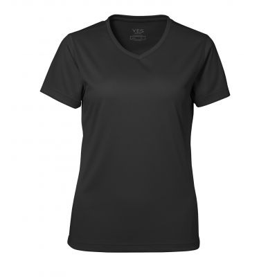 Sort YES active dame T-shirt ID2032