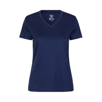 Blå dame løbe t-shirt ID2032